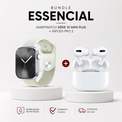 Smartwatch DigitalAvenue Série 10 Mini Plus + Fones DigitalAvenue Inpods Pro 2