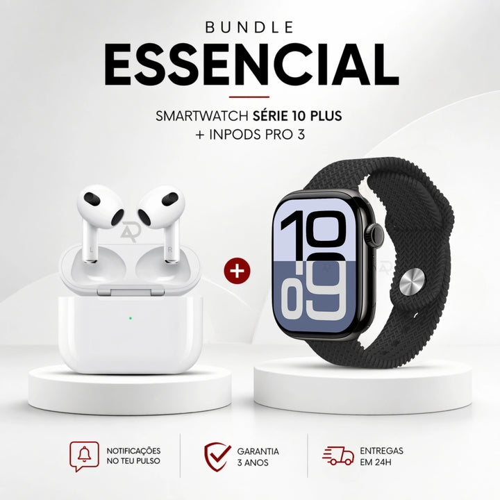 Smartwatch DigitalAvenue Série 10 Plus + Fones DigitalAvenue Inpods Pro 3