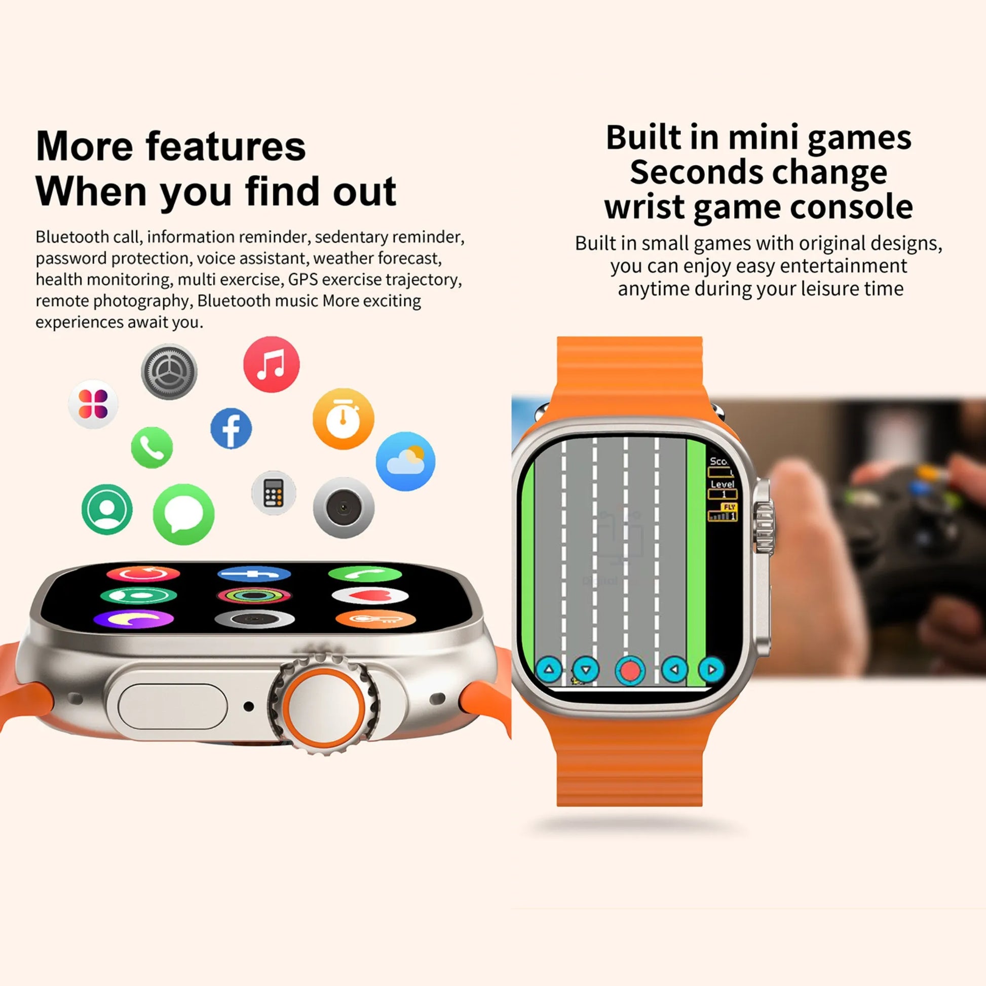 smartwatch ultra smartwatch prateado