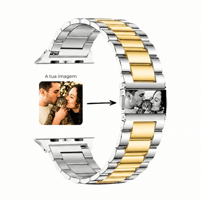 Bracelete Metálica Personalizável Aço Inoxidável para Smartwatch