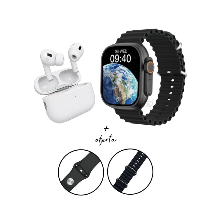 Conjunto DigitalAvenue Smartwatch Ultra + Fones