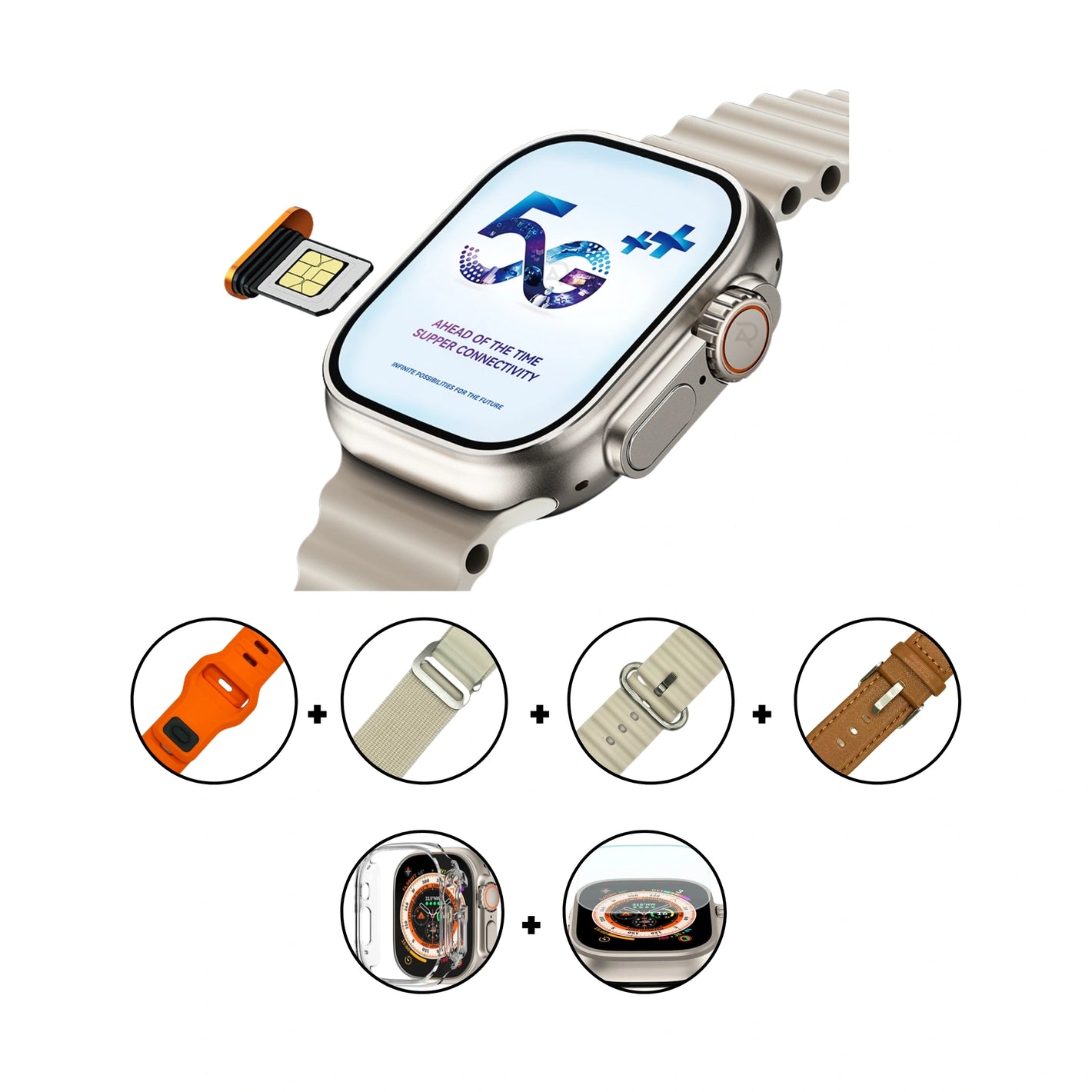 DigitalAvenue Ultra 5G Smartwatch - Amoled Screen