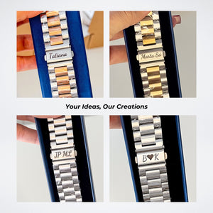 Bracelete Metálica Personalizável Aço Inoxidável para Smartwatch