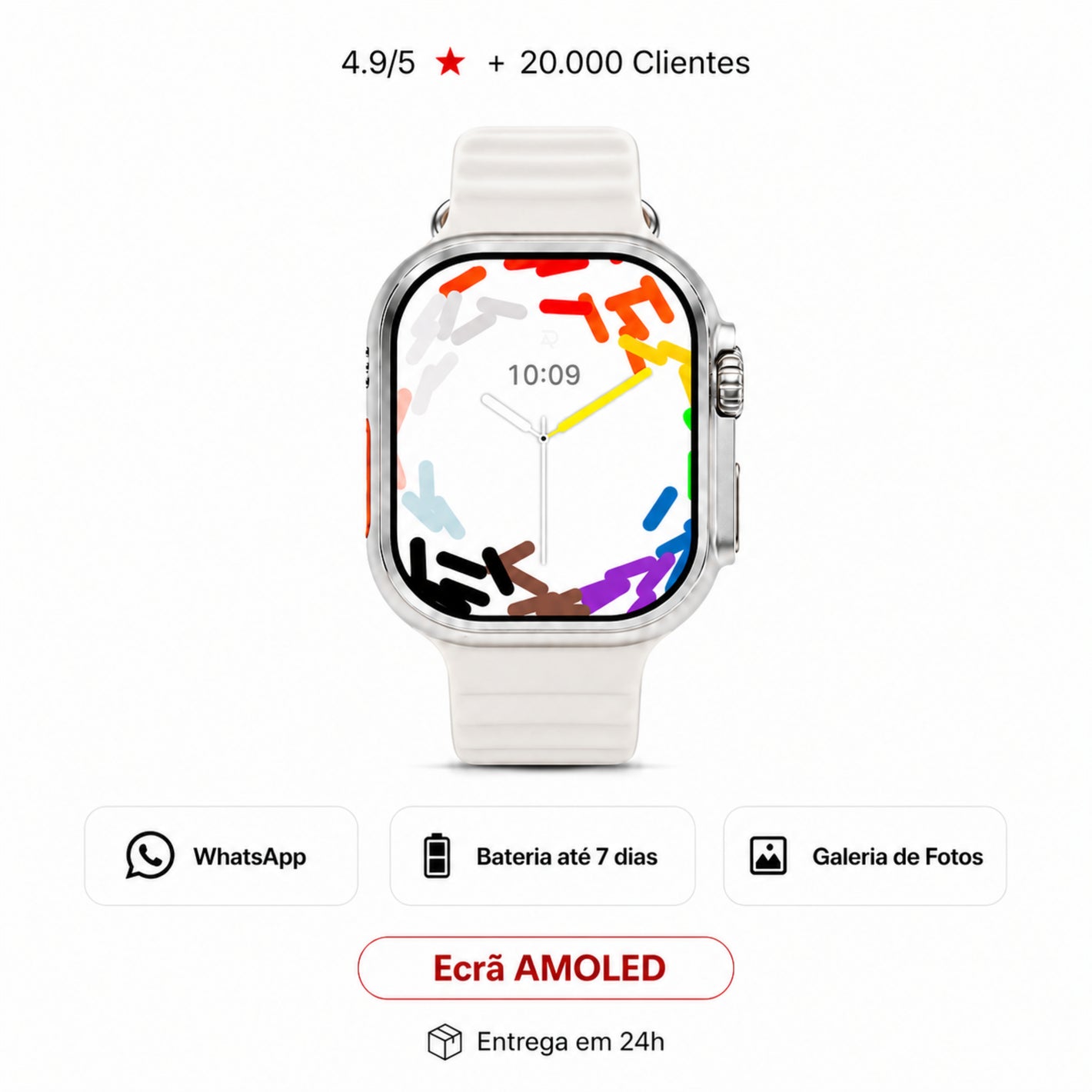 DigitalAvenue Ultra Plus Smartwatch - Amoled Screen